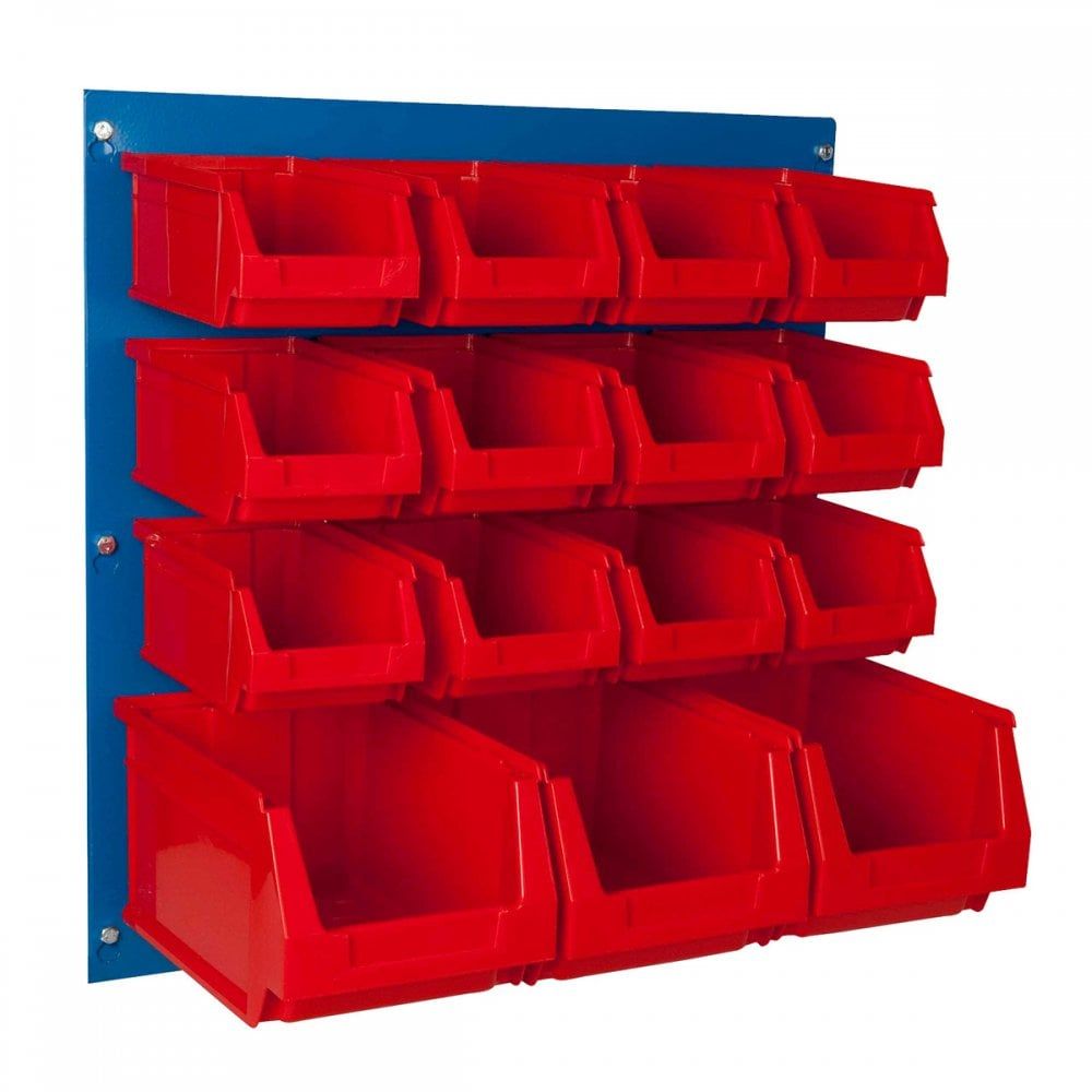 Wall Mounted Louvre Panel Bin Kits | Racking.com