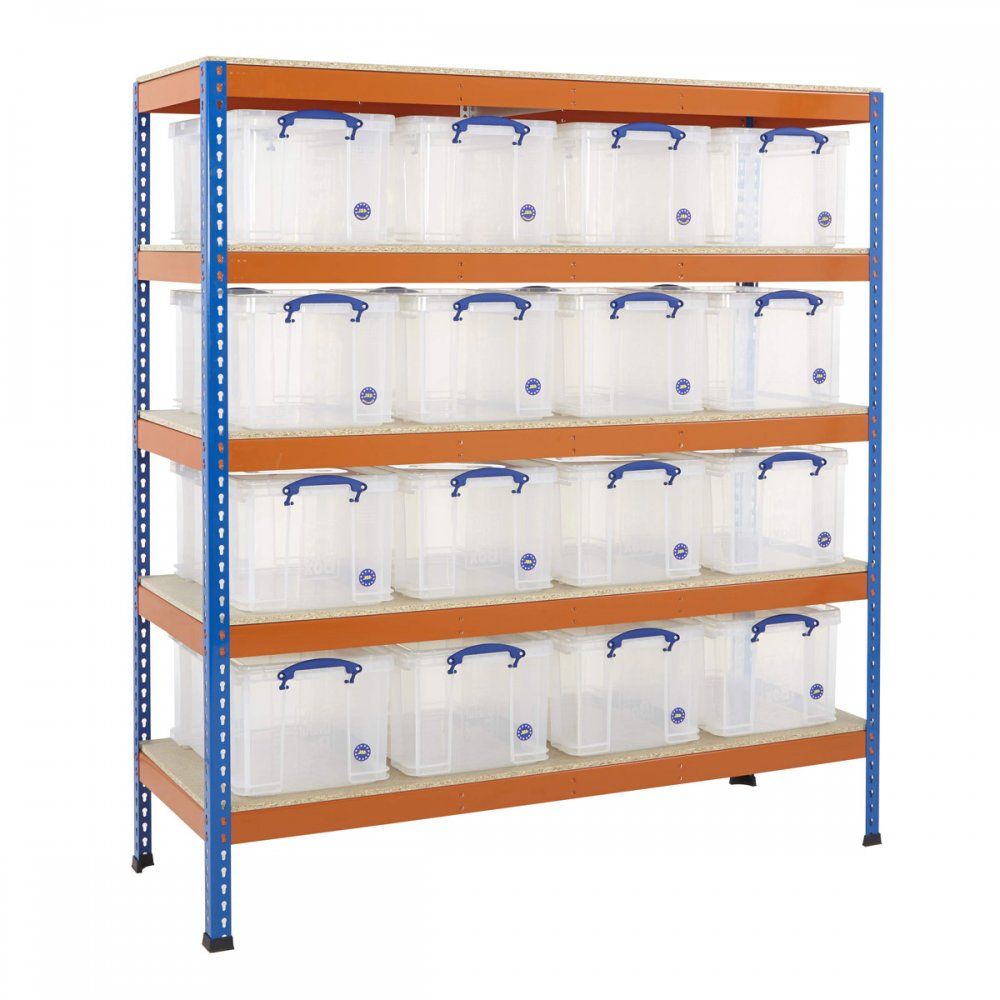 Box Racking Shelves Heavy Duty 400kg 48 Litre Really Useful Box Shelving | Racking.com