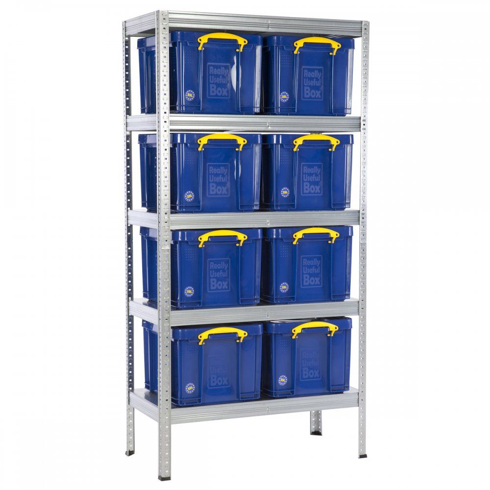 Garage 200kg 35 Litre Really Useful Box Galvanised Shelving