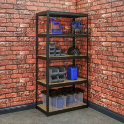 Black Garage Shelving 265kg