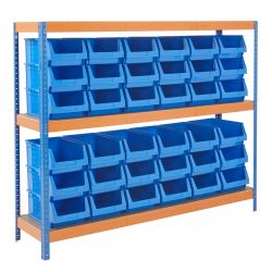Heavy Duty 300kg 270w x 420d Parts Storage Bin Shelving
