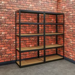 Black Garage Shelving 265kg Special Offer