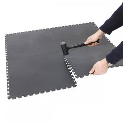 Heavy Industrial Interlocking Vinyl Floor Tiles