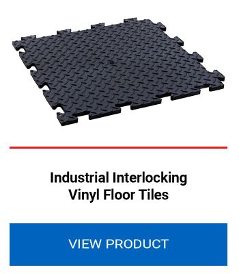 Industrial Interlocking Vinyl Floor Tiles