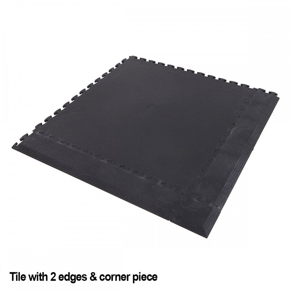 Heavy Industrial Interlocking Vinyl Floor Tiles