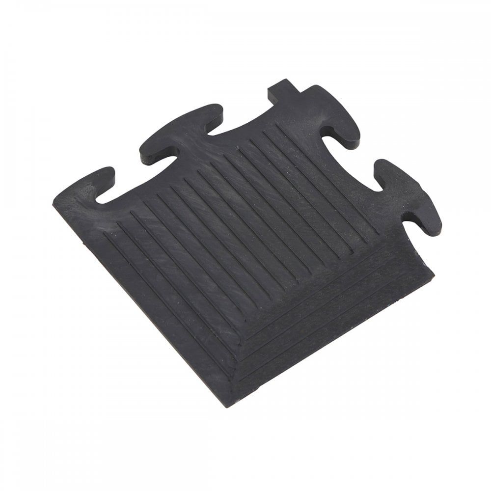 Heavy Industrial Interlocking Vinyl Floor Tile Edging Strips