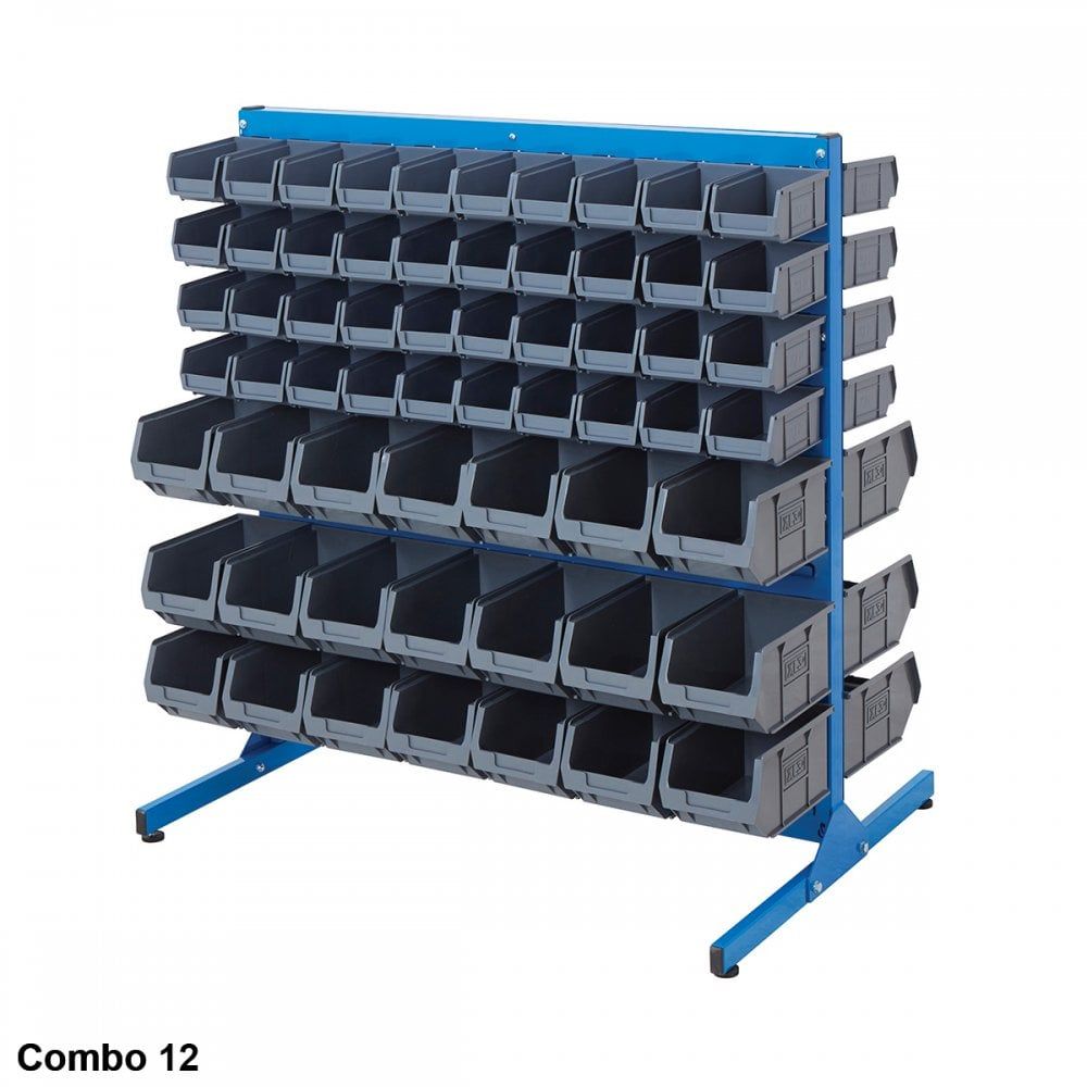Free Standing Louvre Panel Bin Kit Stations | Racking.com