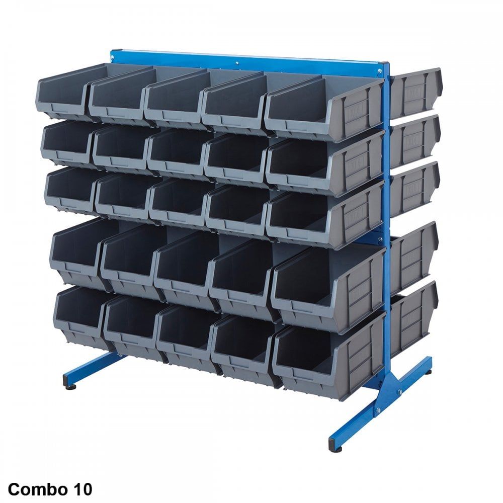 Free Standing Louvre Panel Bin Kit Stations | Racking.com