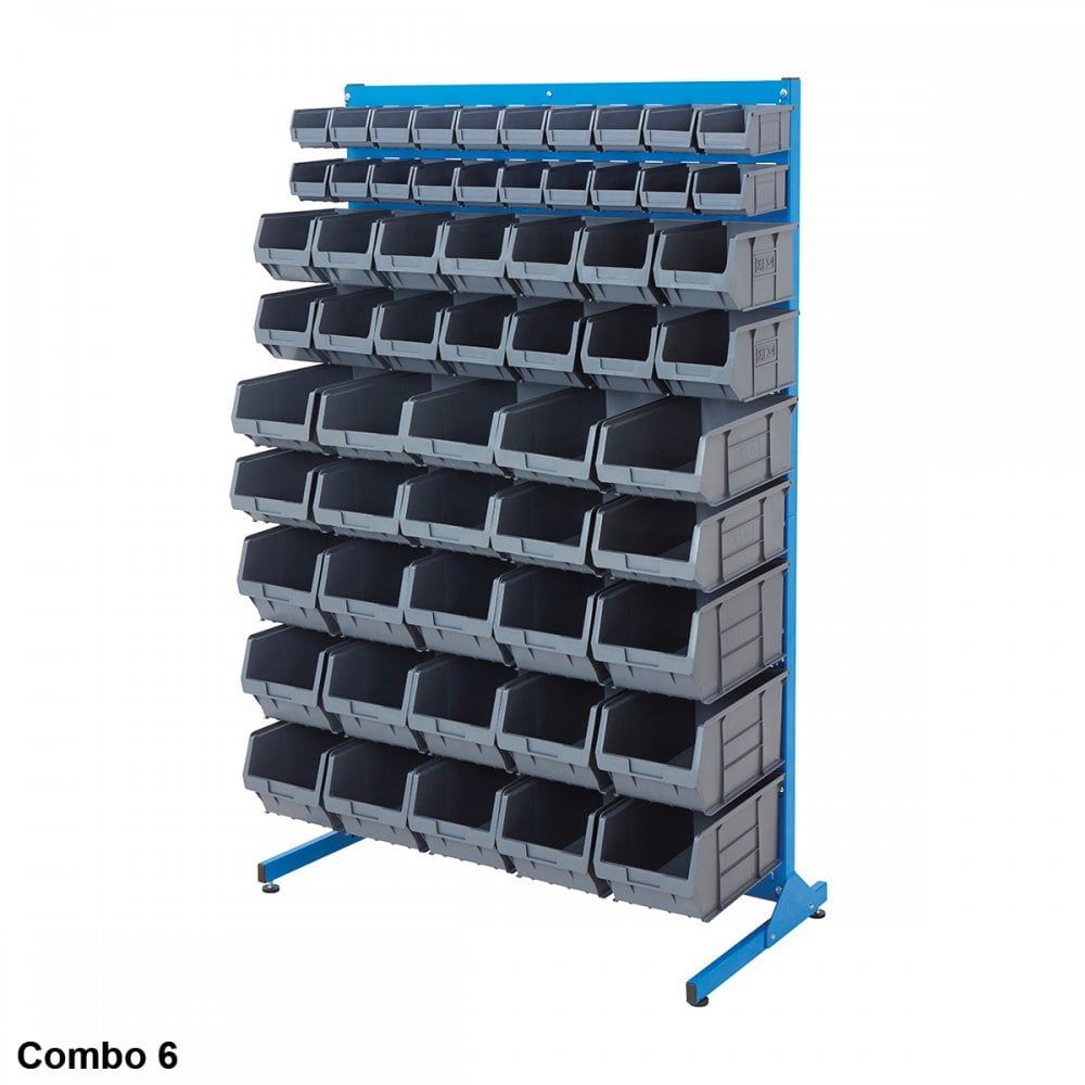Free Standing Louvre Panel Bin Kit Stations | Racking.com