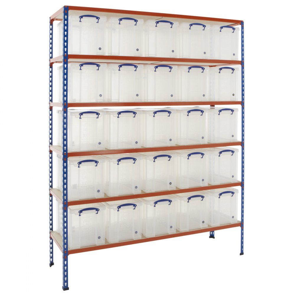 Box Racking Shelves Industrial 340kg 24 Litre Really Useful Box Shelving | Racking.com