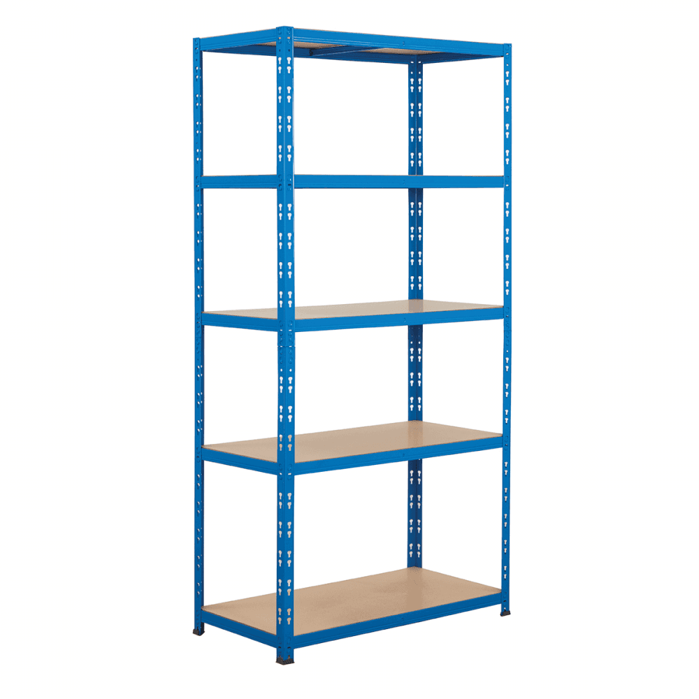 3x Garage 200kg Boltless Chipboard Shelving, Free Assembly Mallet