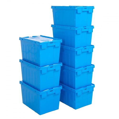 8X PREMIUM EURO CONTAINERS WITH ATTACHED LIDS