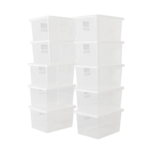 10 X 31 Litre Plastic Storage Boxes