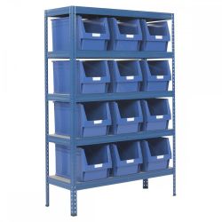 Industrial 265kg 303w x 500d Parts Storage Bin Shelving
