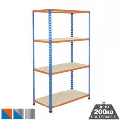 Industrial 200kg Boltless Chipboard Shelving 4 Level