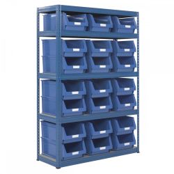 Industrial 265kg 303w x 500d Parts Storage Bin Shelving