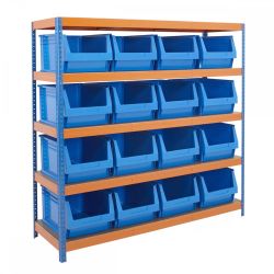 Heavy Duty 300kg 400w x 600d Parts Storage Bin Shelving