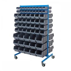 Free Standing Louvre Panel Bin Kit Stations