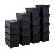 Recycled Plastic Attached Lid Containers