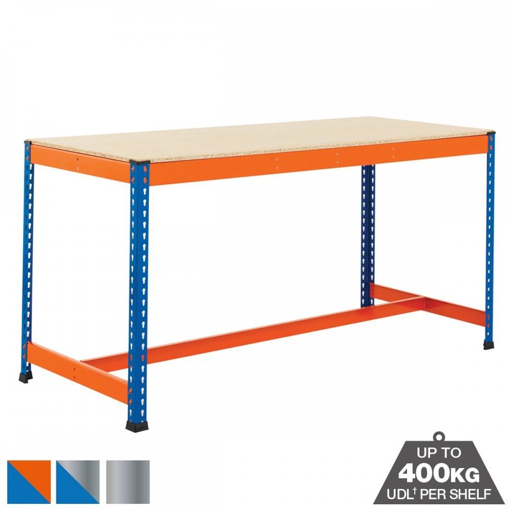Heavy Duty 400kg Chipboard T-Bar Workbenches