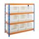 Heavy Duty 400kg 400w x 600d Parts Storage Bin Shelving