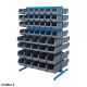 Free Standing Louvre Panel Bin Kit Stations