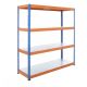 Heavy Duty 400kg Boltless Galvanised Steel Shelving 4 Level
