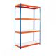Heavy Duty 400kg Boltless Melamine Shelving 4 Level