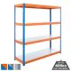 Heavy Duty 400kg Boltless Galvanised Steel Shelving 4 Level