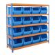 Heavy Duty 300kg 400w x 600d Parts Storage Bin Shelving