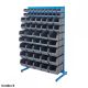 Free Standing Louvre Panel Bin Kit Stations