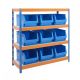 Heavy Duty 400kg 400w x 600d Parts Storage Bin Shelving