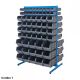 Free Standing Louvre Panel Bin Kit Stations