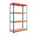 Heavy Duty 400kg Boltless Chipboard Shelving 4 Level