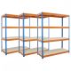 3x Heavy Duty 400kg Boltless Chipboard Shelving 4 Level Special Offer