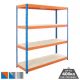 Heavy Duty 400kg Boltless Chipboard Shelving 4 Level