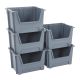 Grey Large Stacking Pick Bins
